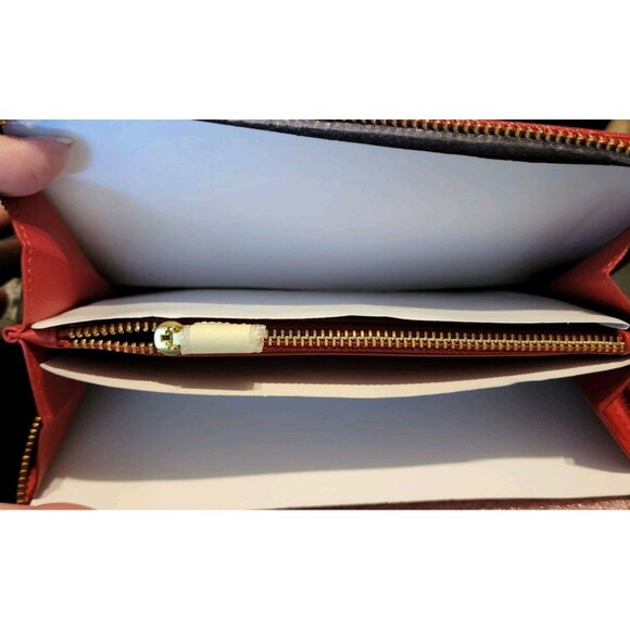 DISNEY COACH 50TH ANNIVERSARY RED LEATHER PATCH WALLET MINNIE MOUSE -nwt - Picture 8 of 9